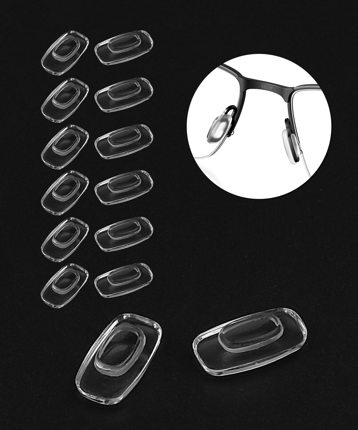 6 Pairs Nose Pads Replacement Nose Piece for Oakley Spindle OX3235 Eyeglasses