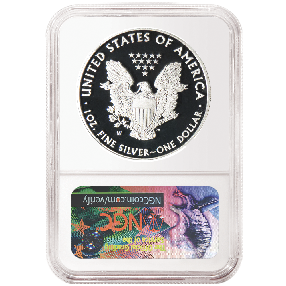 2017-W Proof $1 American Silver Eagle NGC PF69UC Brown Label