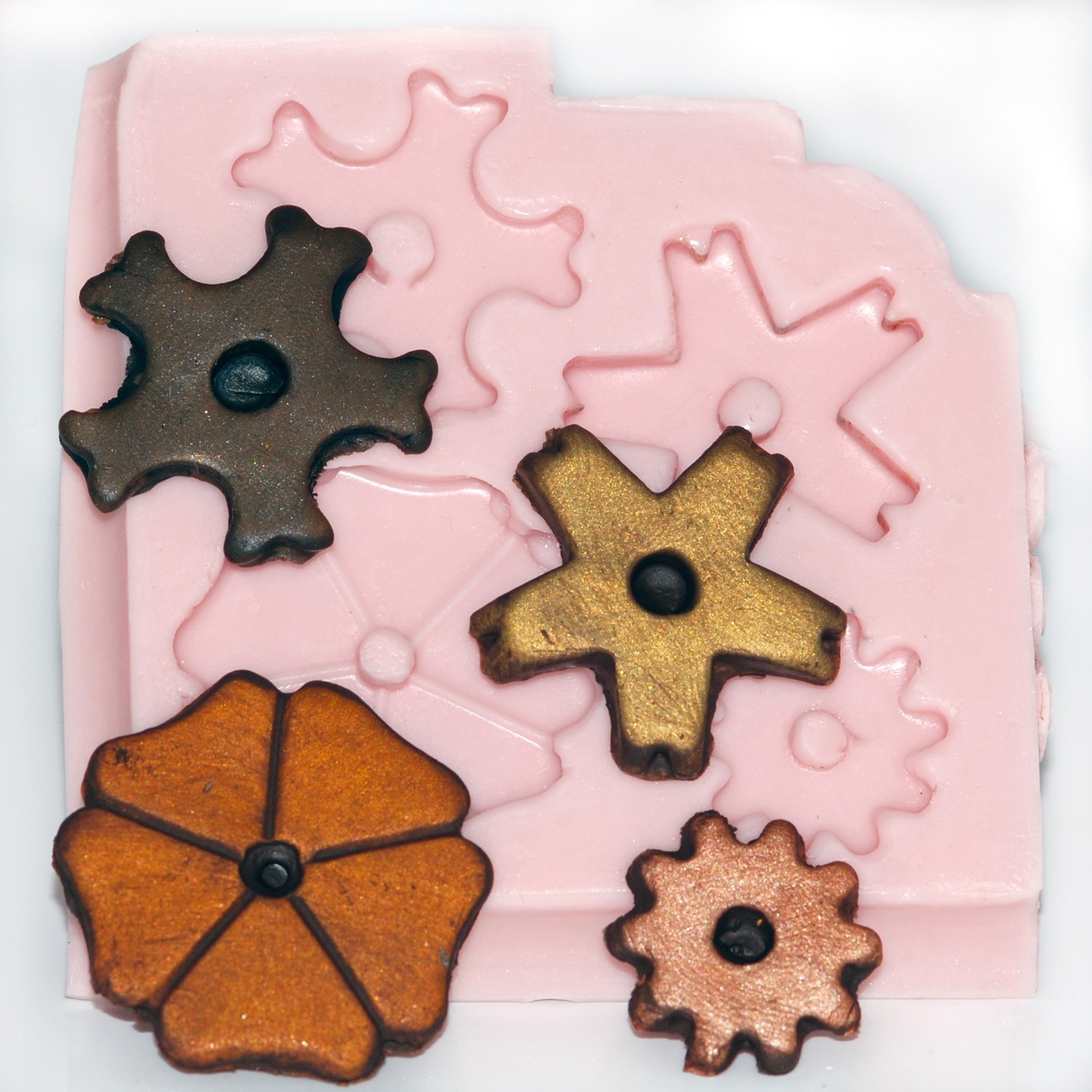 Silicone Mold Flexible Push mold for Polymer Clay Casting Mold for Resin (830)