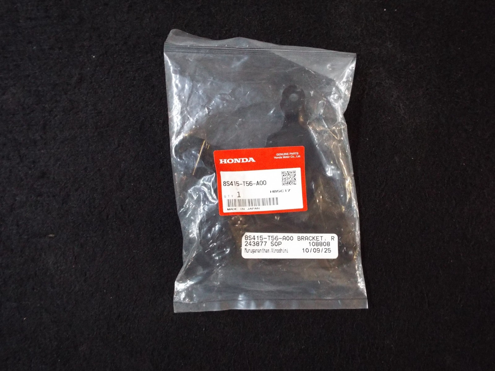 Genuine Honda Bracket R Rear 8S415-T56-A00