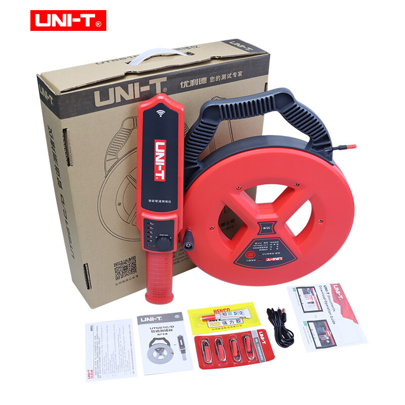 UNI-T Pipe Blockage Detector Scanner Pipeline Blocking Diagnostic Wall PVC Iron