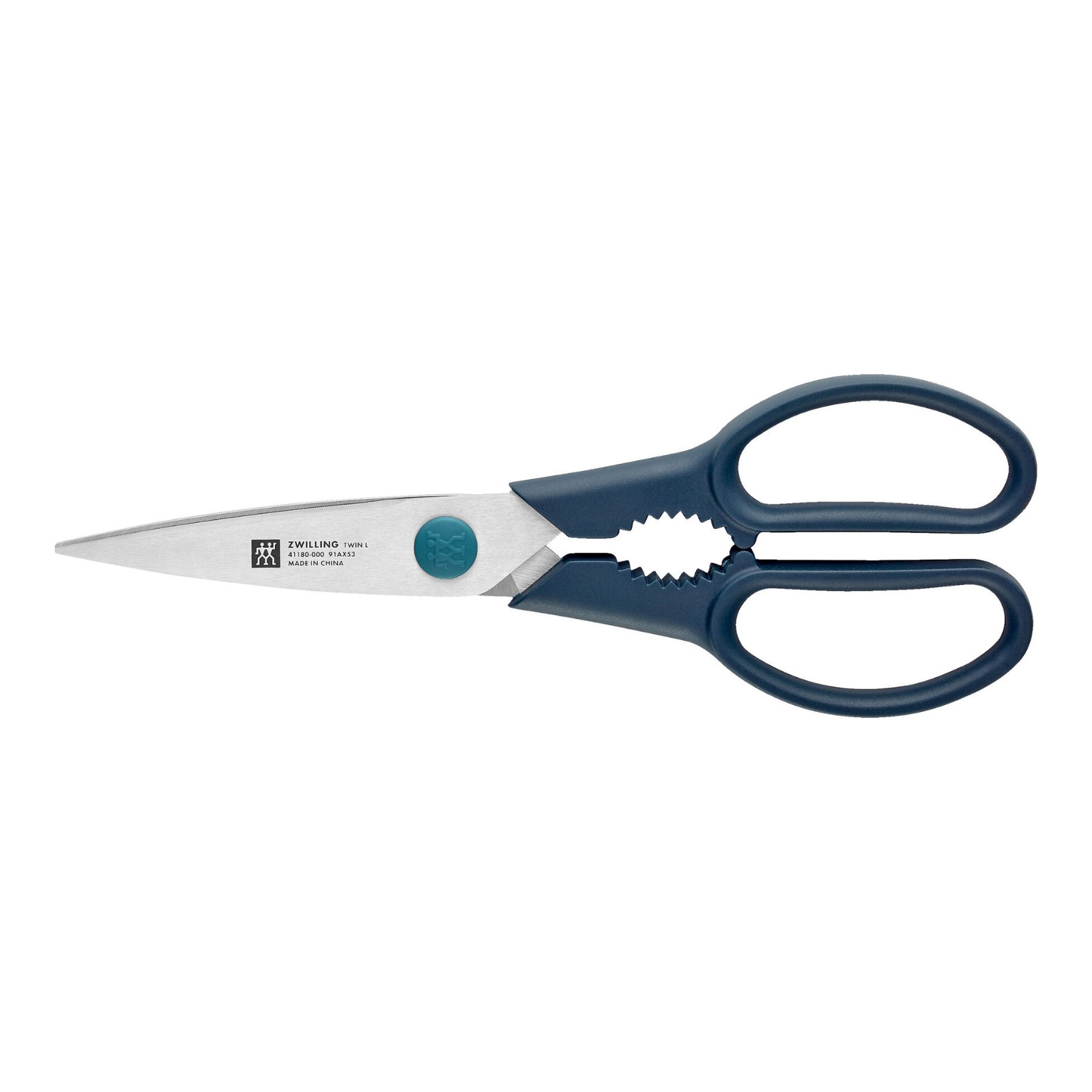 ZWILLING Twin L 8-Inch Kitchen Shears, Food Scissors for Poultry, Herbs -Blue