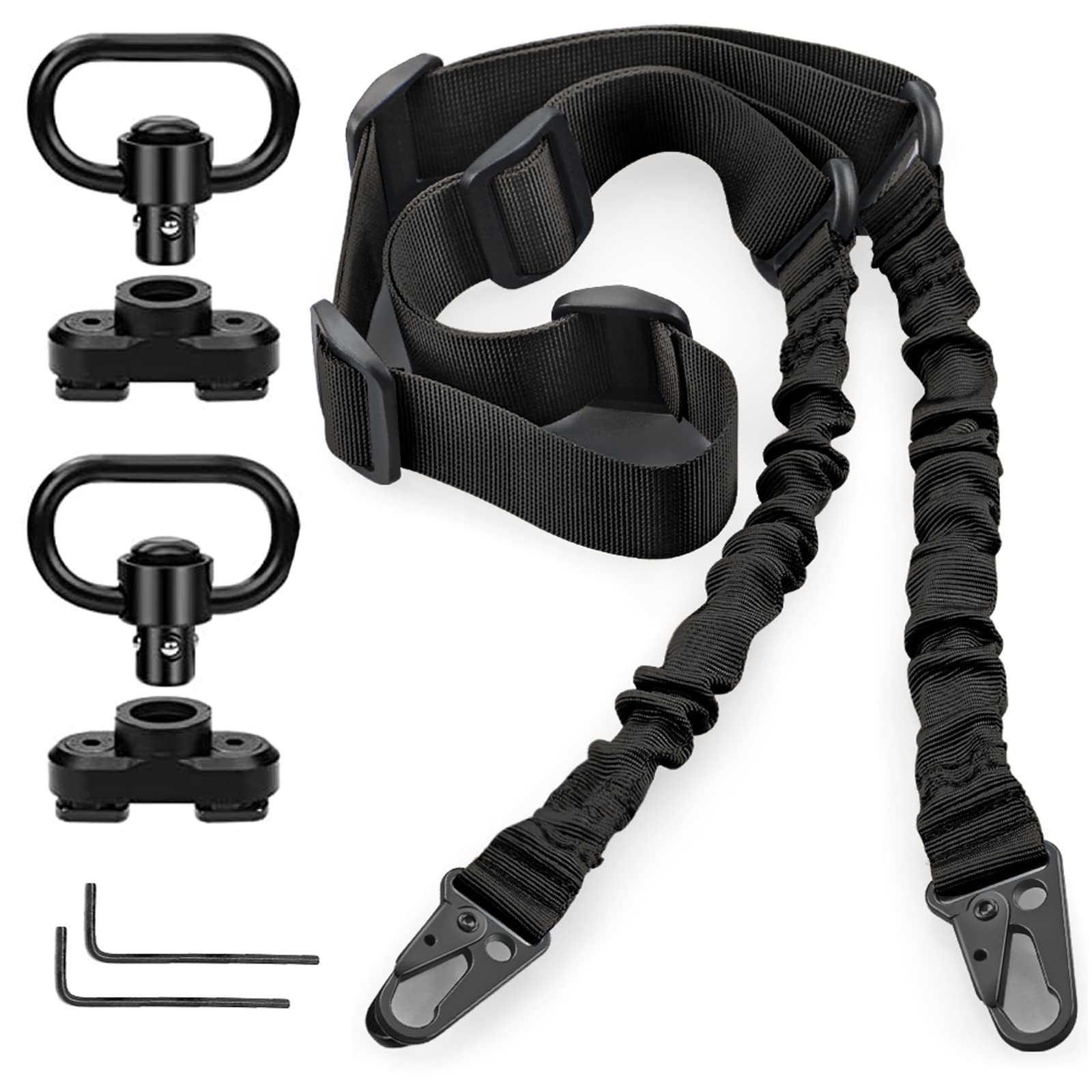 Bontok Sling Swiels Mount Set, 1.25 Inch Metal Sling Mount Attachments Set fo...