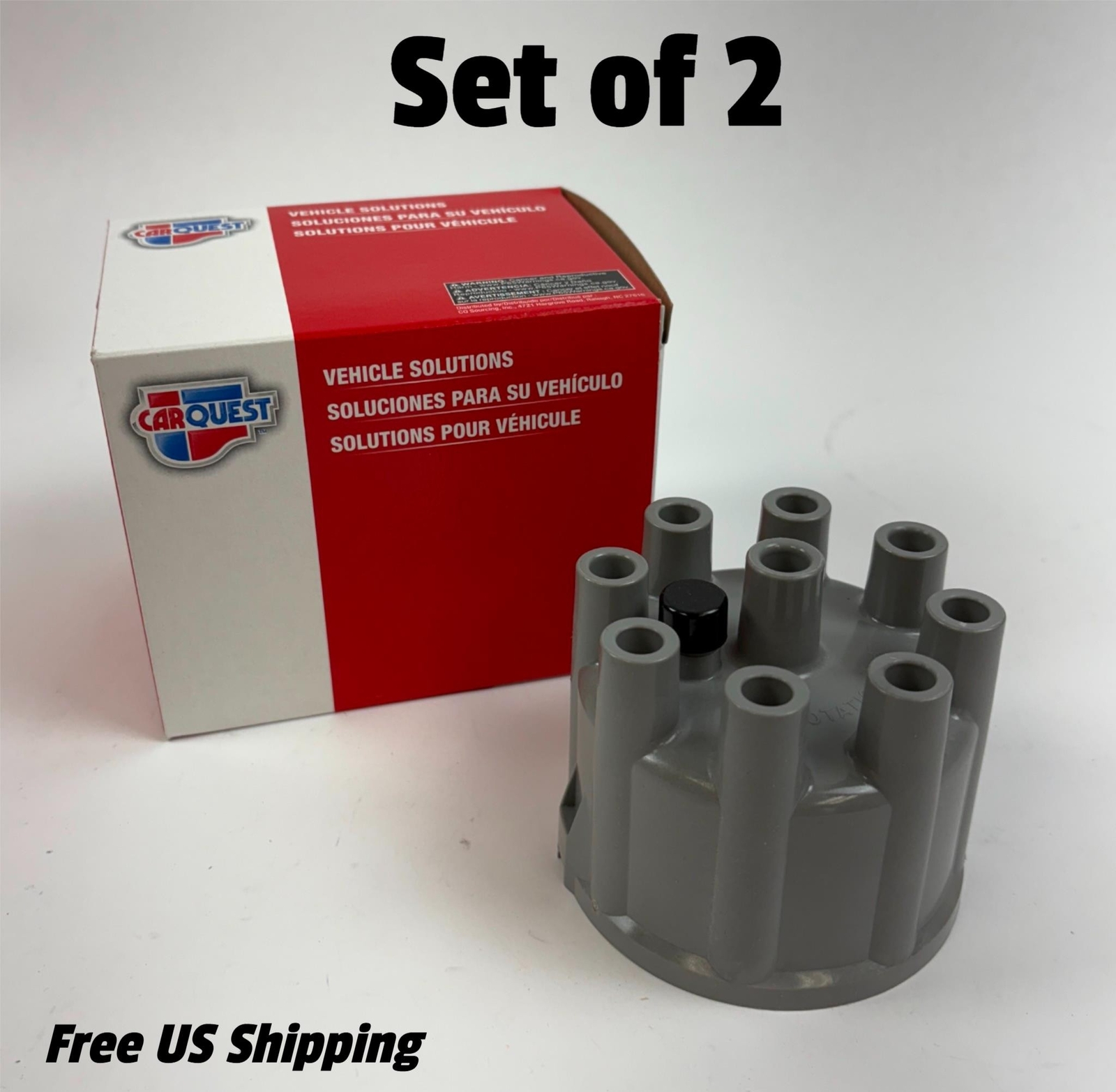 Carquest 24C1019 Ignition Distributor Cap Fits GM Chrysler Set of 2