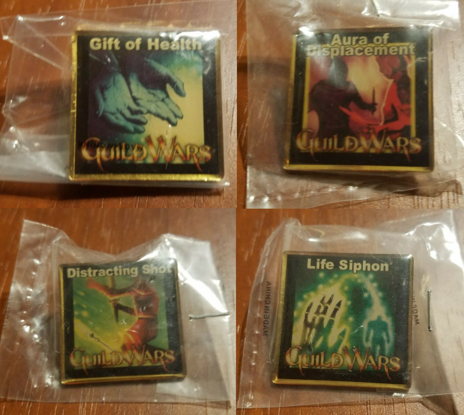 [NEW] Guild Wars Collectible Skill Pins  - Series 2  - Bundle of 4 Pins