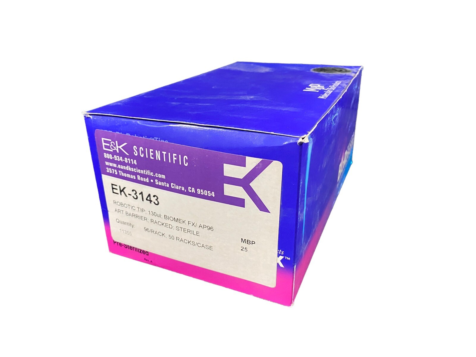 BIOROBOTIX 130 µL Clear Beckman Style Tips W Art Barrier 96-Racks 919-021(10/cs)