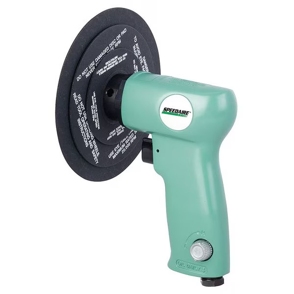 Speedaire AirDiscSander,1/4in,NPT,Pistol-Grip 21AA96 Speedaire 21AA96