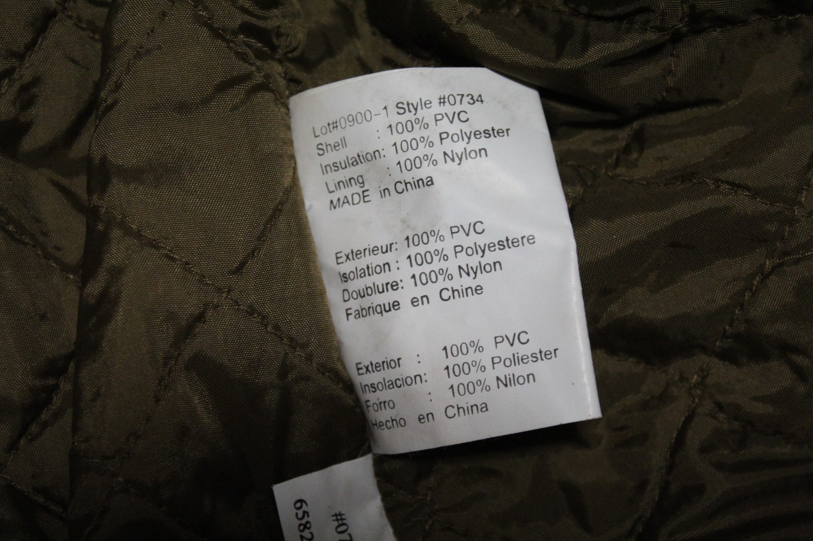 Cedar Key Trebark Lynch Superflage PVC Quilted Snap-Front Hunting Jacket Medium