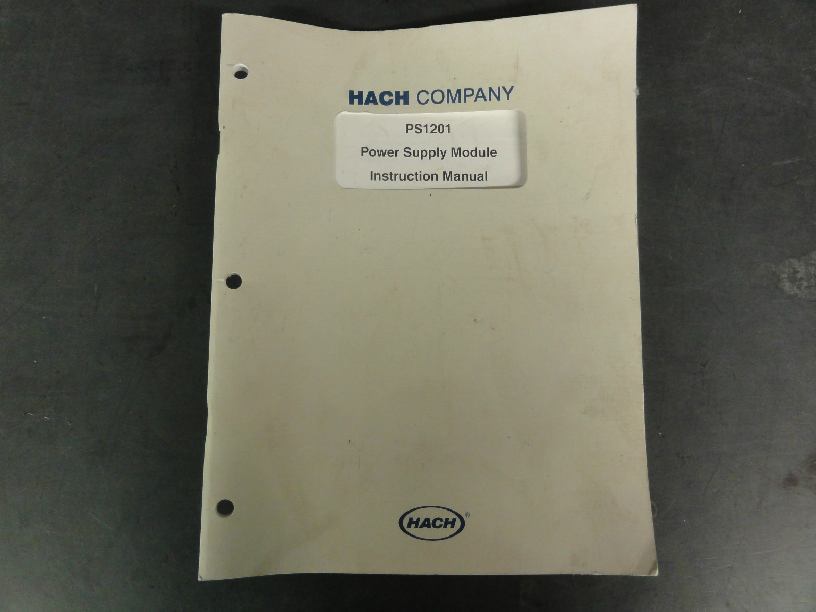 Hach Company PS1201 Power Supply Module Instruction Manual