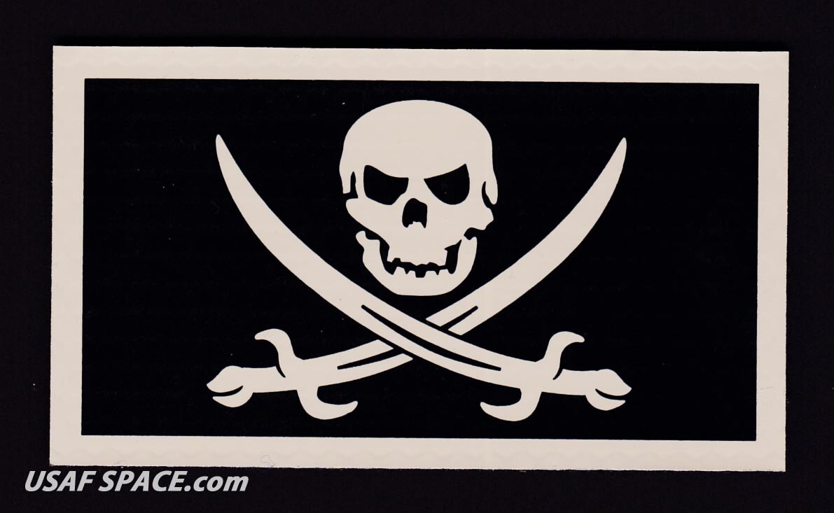 AUTHENTIC - SKULL & SABERS - IR INFRARED REFLECTIVE - MILITARY PATCH MINT