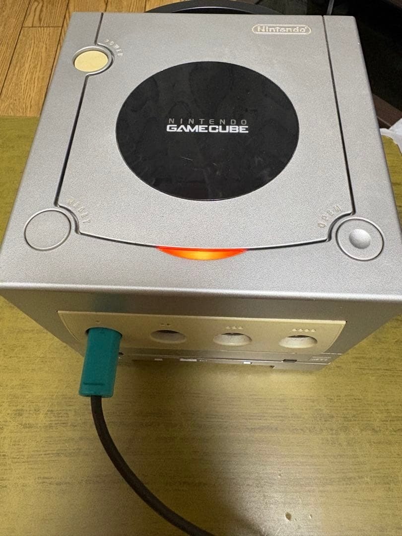 Nintendo GameCube Silver Console + Gameboy Player + Startup Disc + Games Working