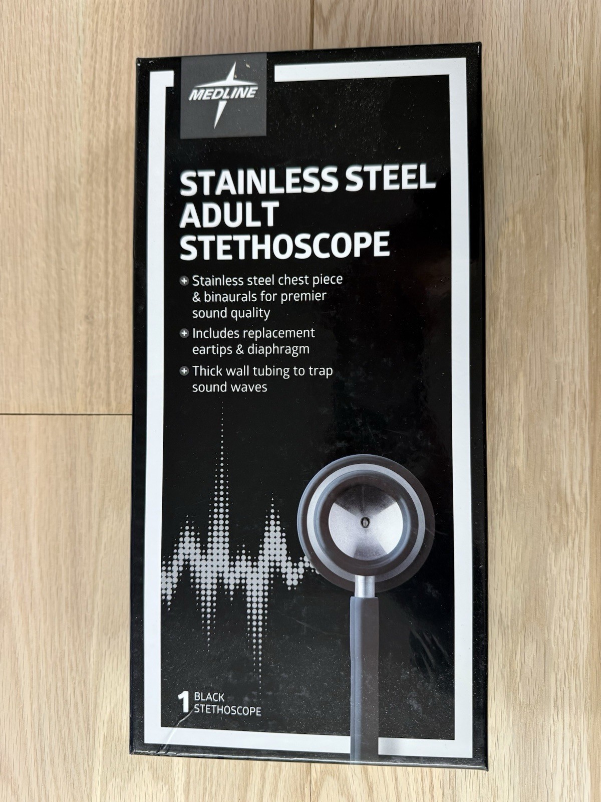 Medline Dual-head Stainless Cardiology Stethoscope Medical Clinic Doctor Adult