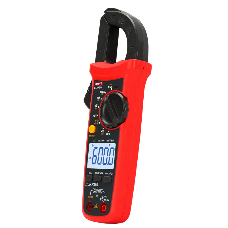 UNI-T UT202A+ Digital Clamp Meter TRMS AC DC NCV Multimeter OHM Cap Freq Tester