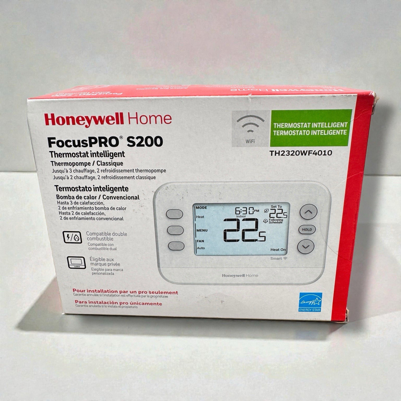 HONEYWELL TH2320WF4010 Smart Thermostat 3H/2C Heat Pump 2H/2C With Google Alexa