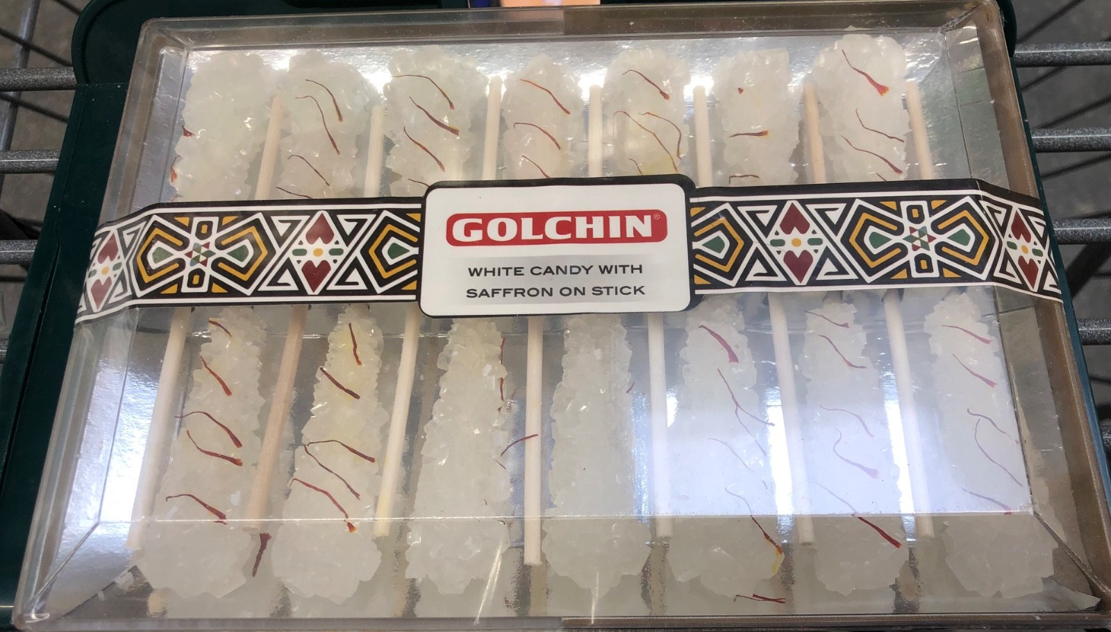 Golchin White Saffron Stick Rock Candy 14 Sticks (Nabat) for Tea