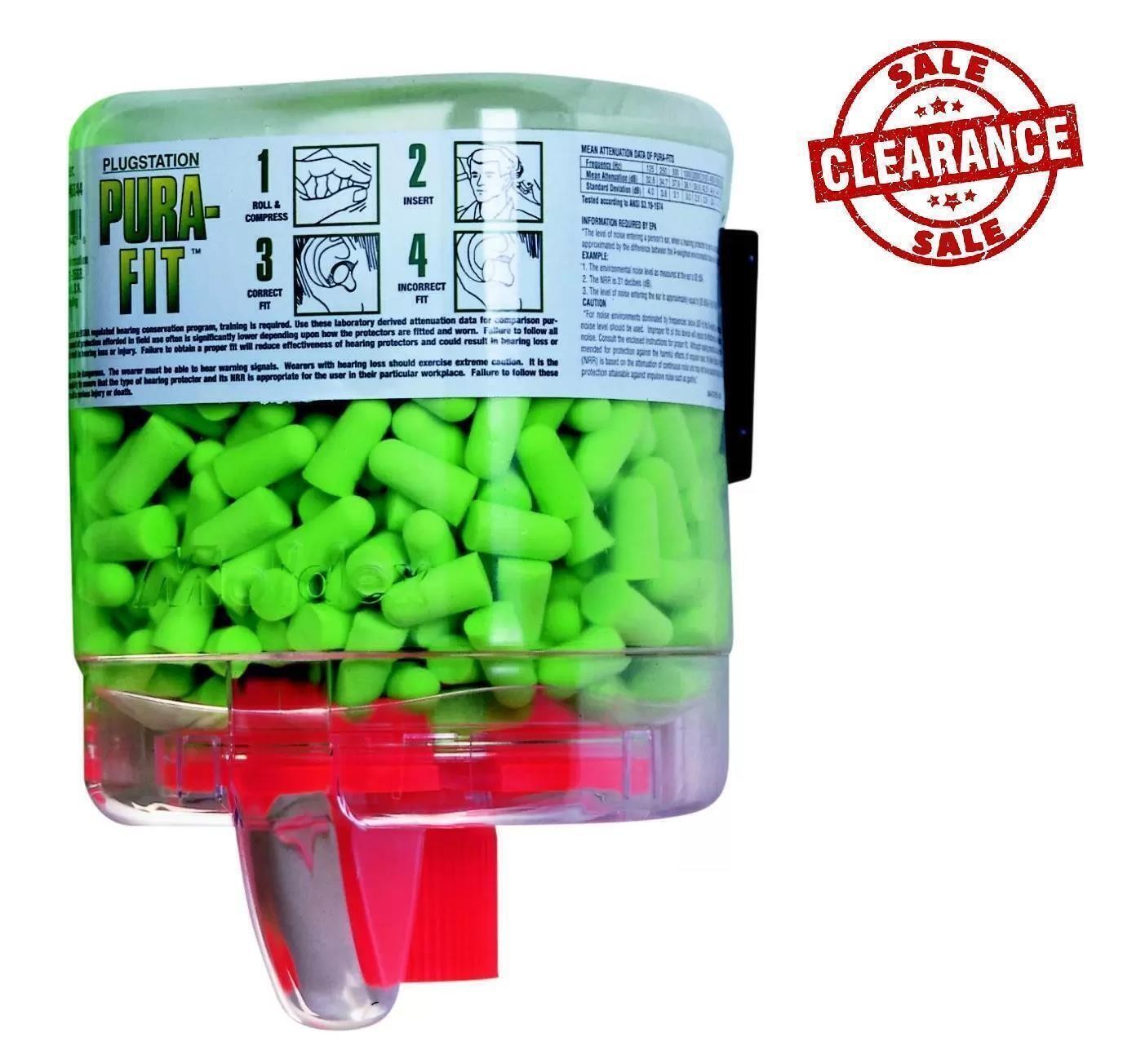 Moldex Pura-Fit Plug Station NRR 33 Soft Foam Tapered Fit 250 Pairs