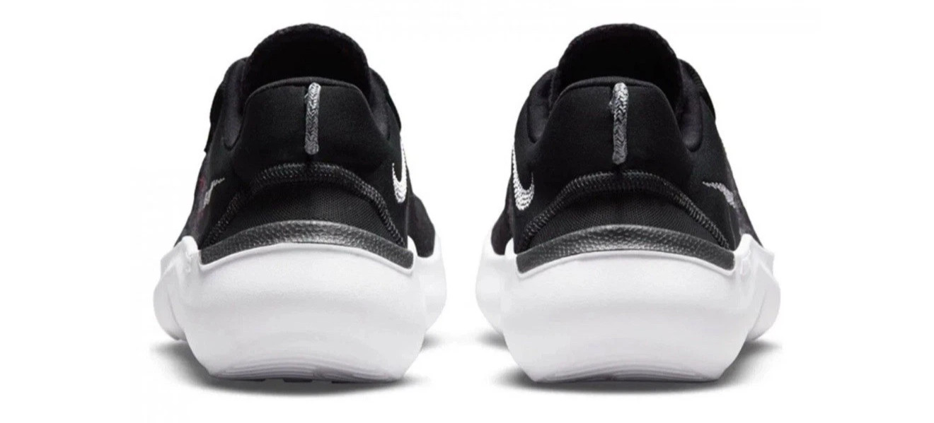Nike Flex Run 2021 Shoes Mens Black White Workout Running CW3408 002