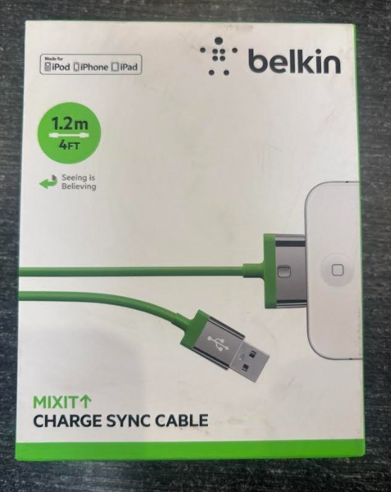 Belkin Mixit Green 30 Pin USB Charge Sync Cable for iPhone 4S, iPod touch,  iPad
