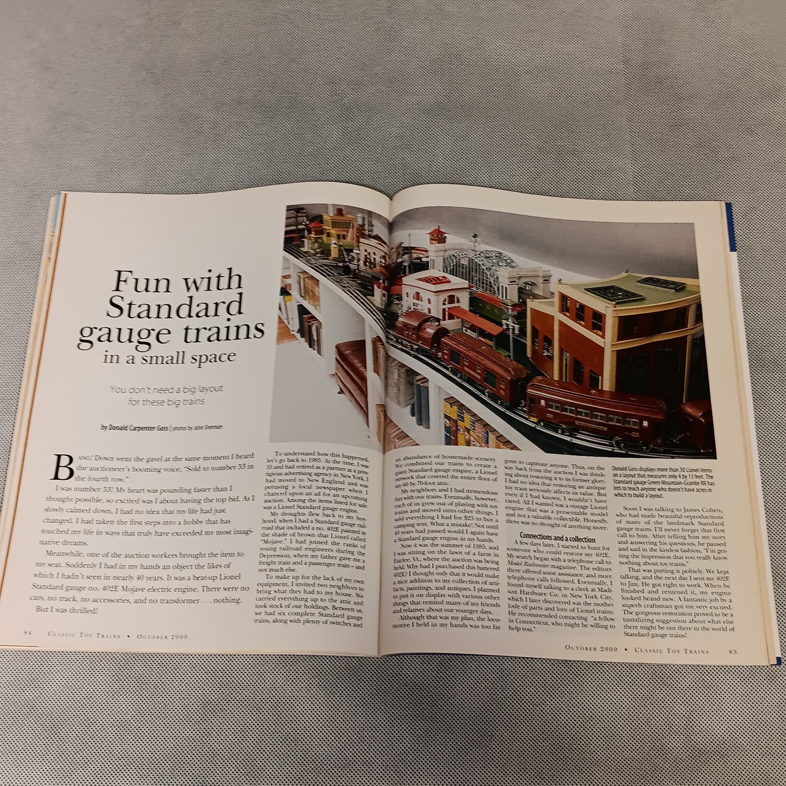 Classic Toy Trains Magazine October 2000