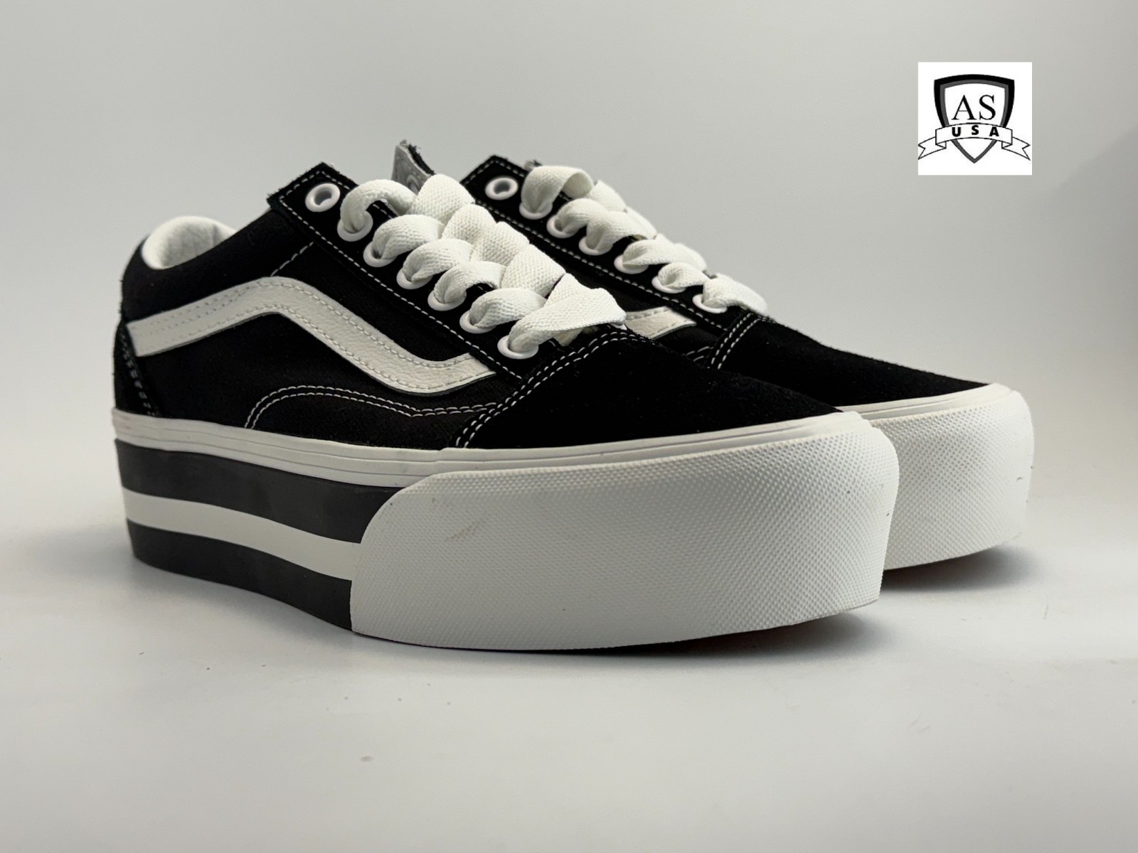 Vans Old Skool Stackform Smarten Up Black / White Men's Size 6, 6.5 Sneakers