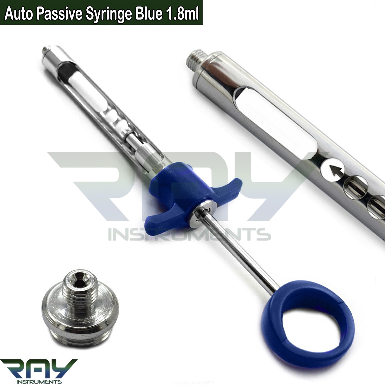 Dental Anesthetic Self Aspirating Auto Passive Syringe Blue 1.8ml Surgical Tools