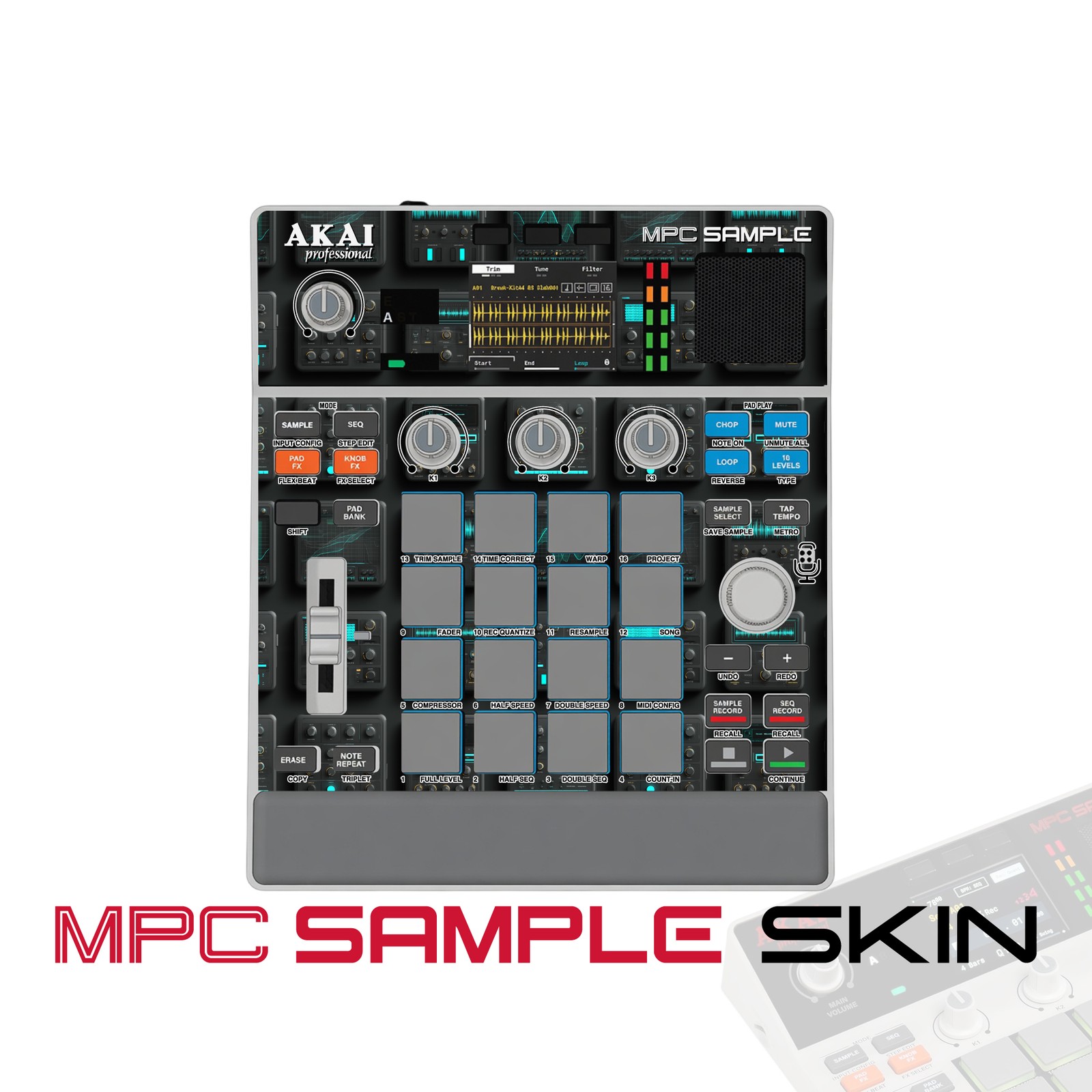 Akai MPC Sample Skin / Digital Command Center