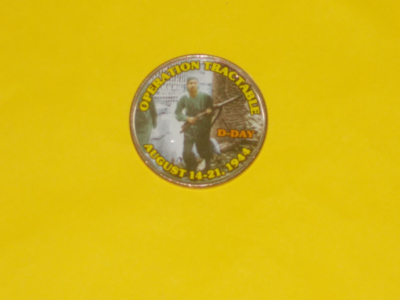 Colorized Kennedy Half Dollar - D Day - Operation Tractable K1309