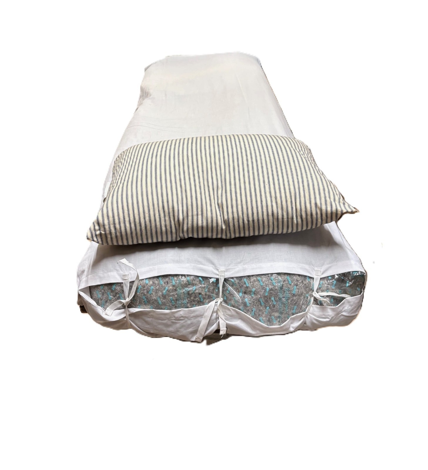USGI MILITARY Mattress Cover, BLEACHED TYPE llI CLASS 2 SIZE 8, 84''x42''