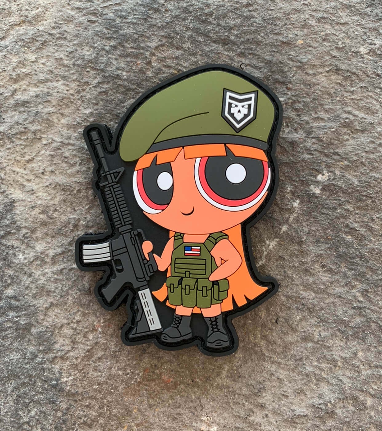 2A Powerpuff Girls- Blossom PVC Morale Patch