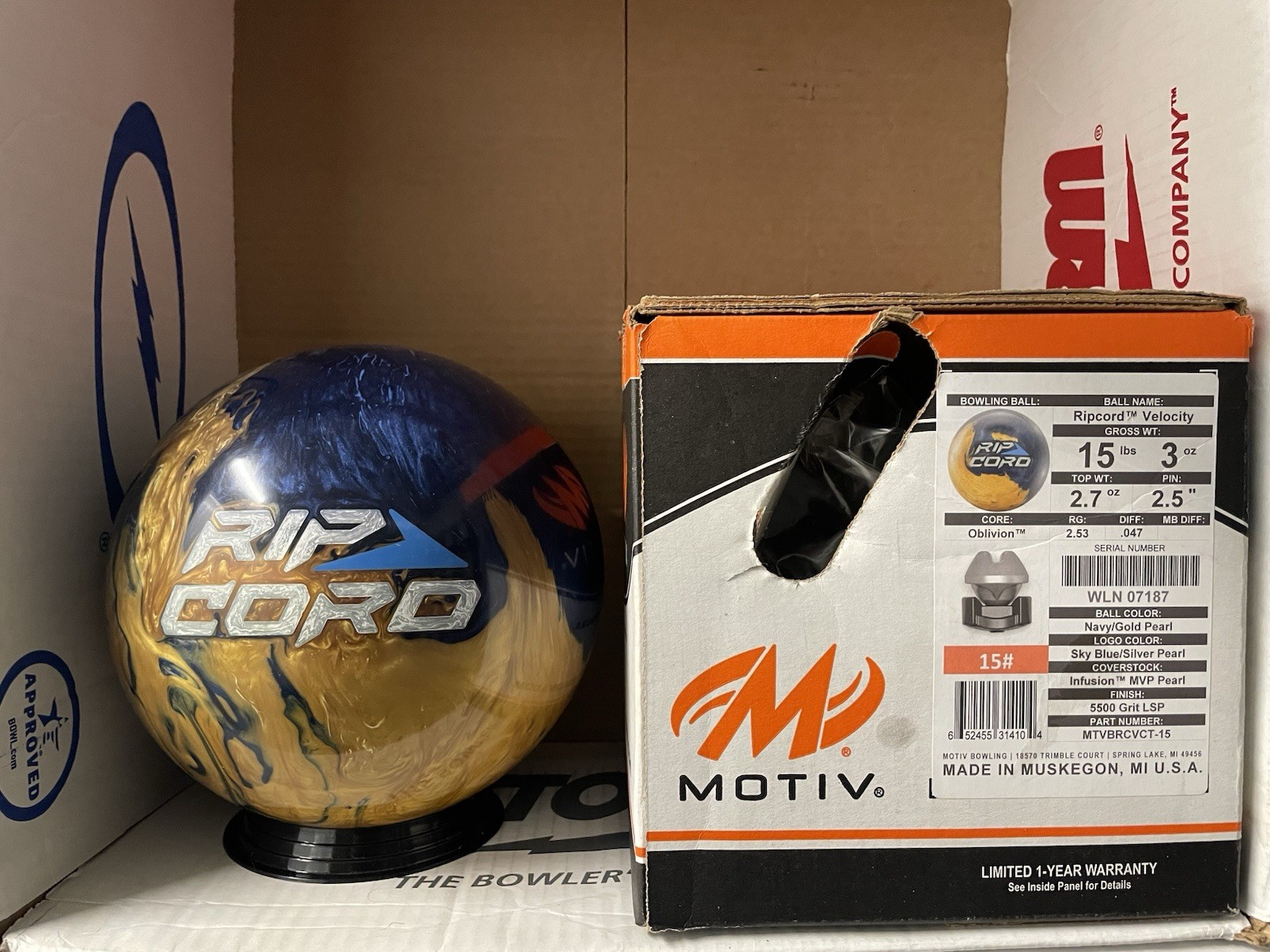 Motiv Ripcord Velocity 15lbs! NIB!
