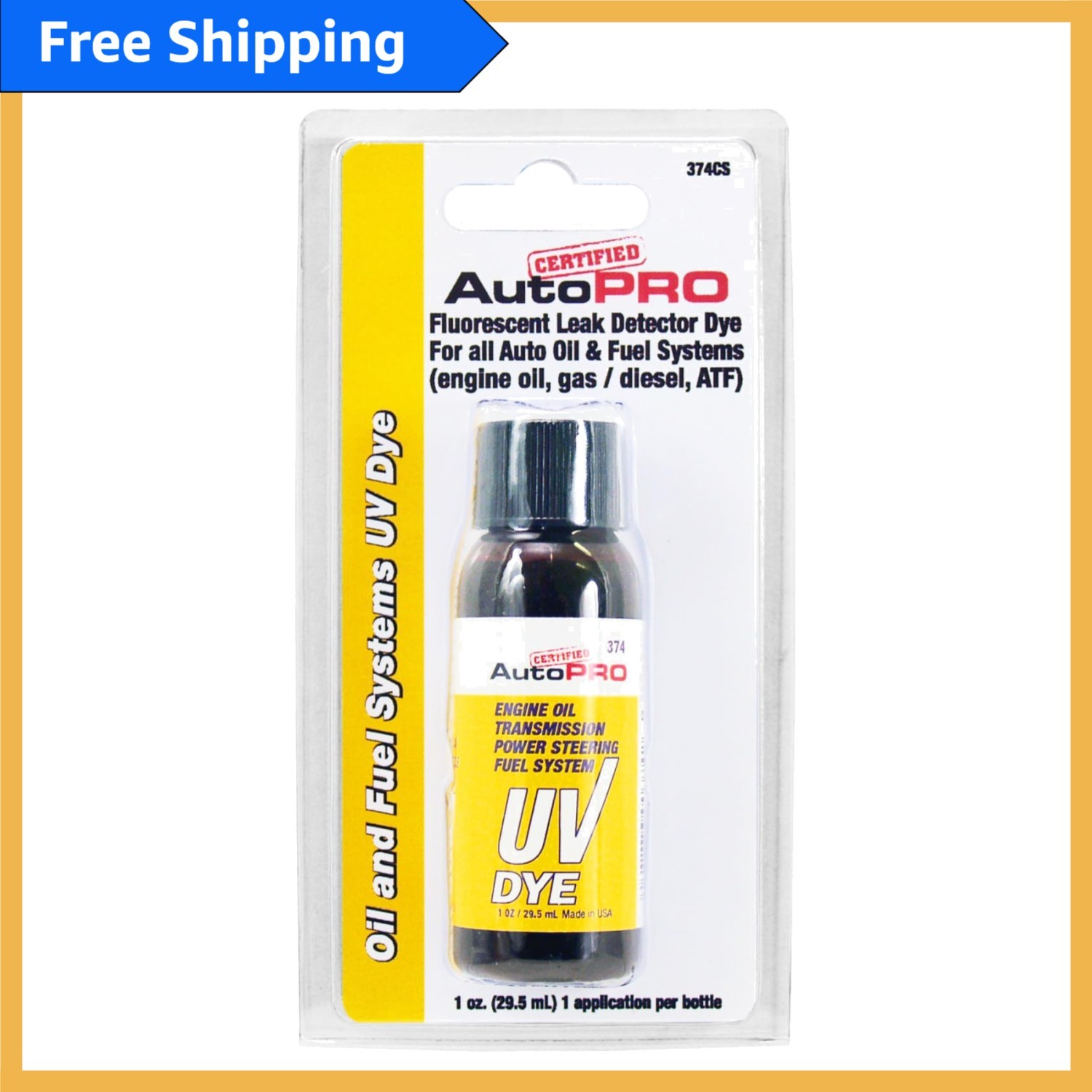 Professional UV Dye Leak Detection for Oil & Fuel Systems – 1 Oz Universal