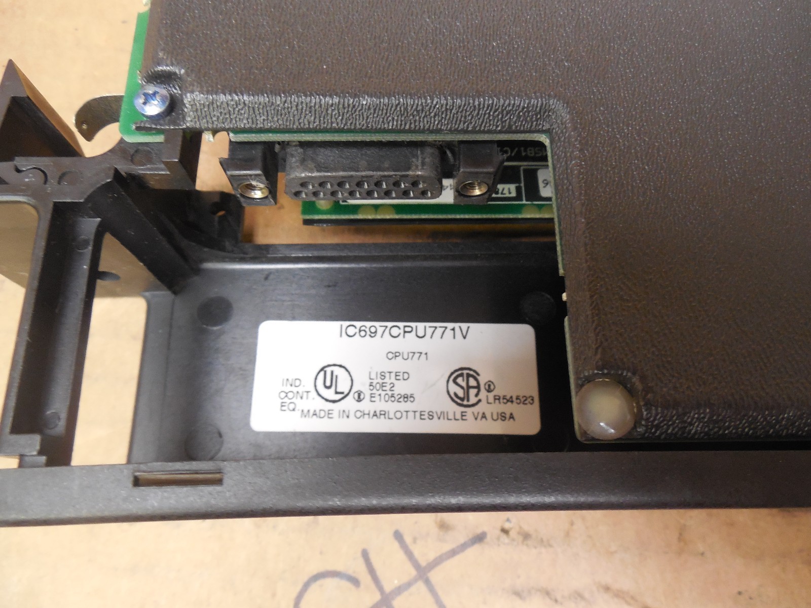 GE Fanuc CPU Module CPU771 IC697CPU771V 128KB CMOS Memory IC697MEM715C Used