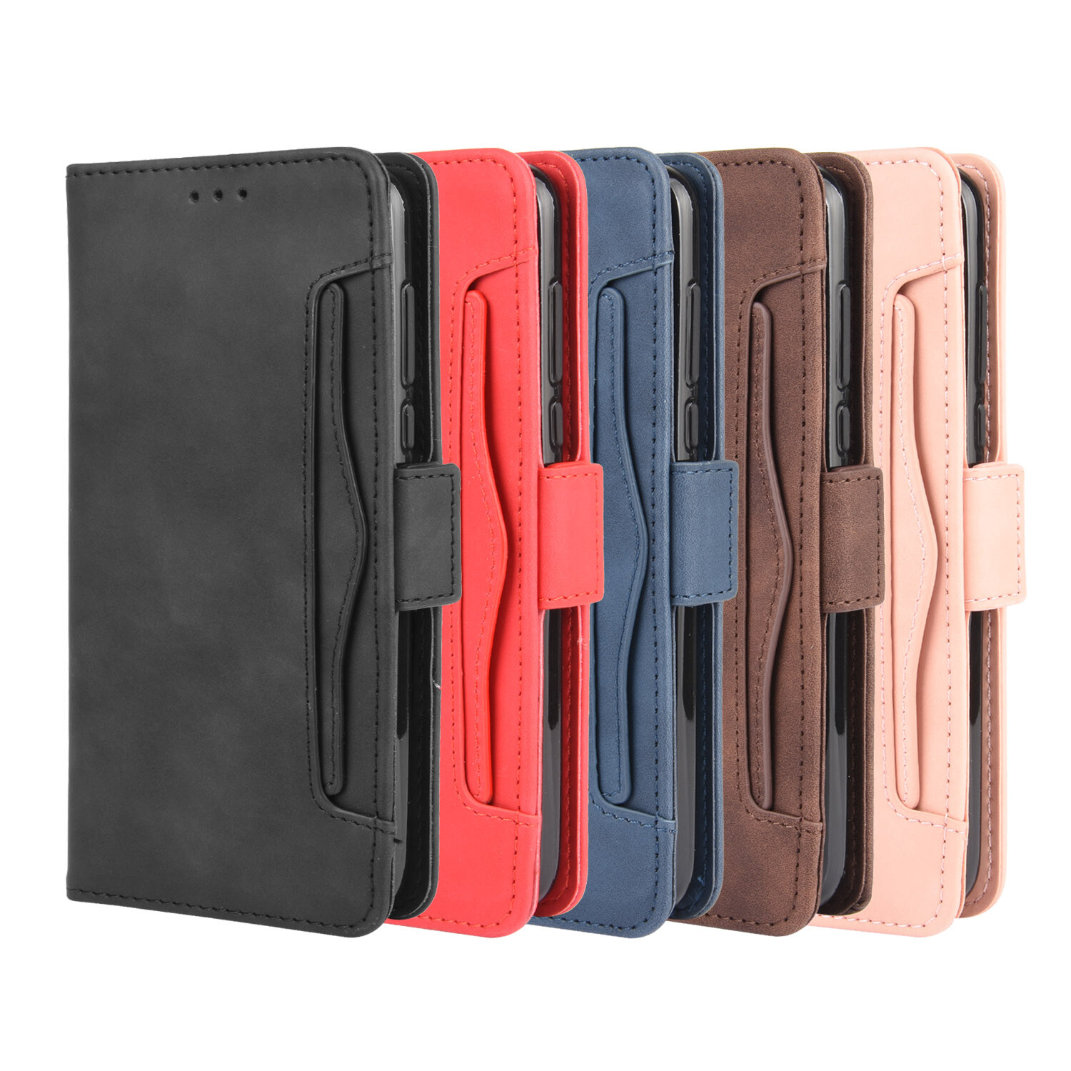 Separable Card Slots Wallet Leather Stand Phone Case For Motorola Moto G Fast