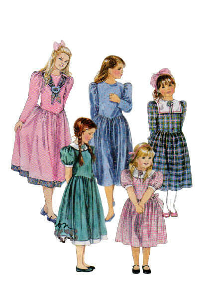 McCall's 4994 UNCUT Special Occasion Dress Girls' sizes 4-5-6 Sewing Pattern