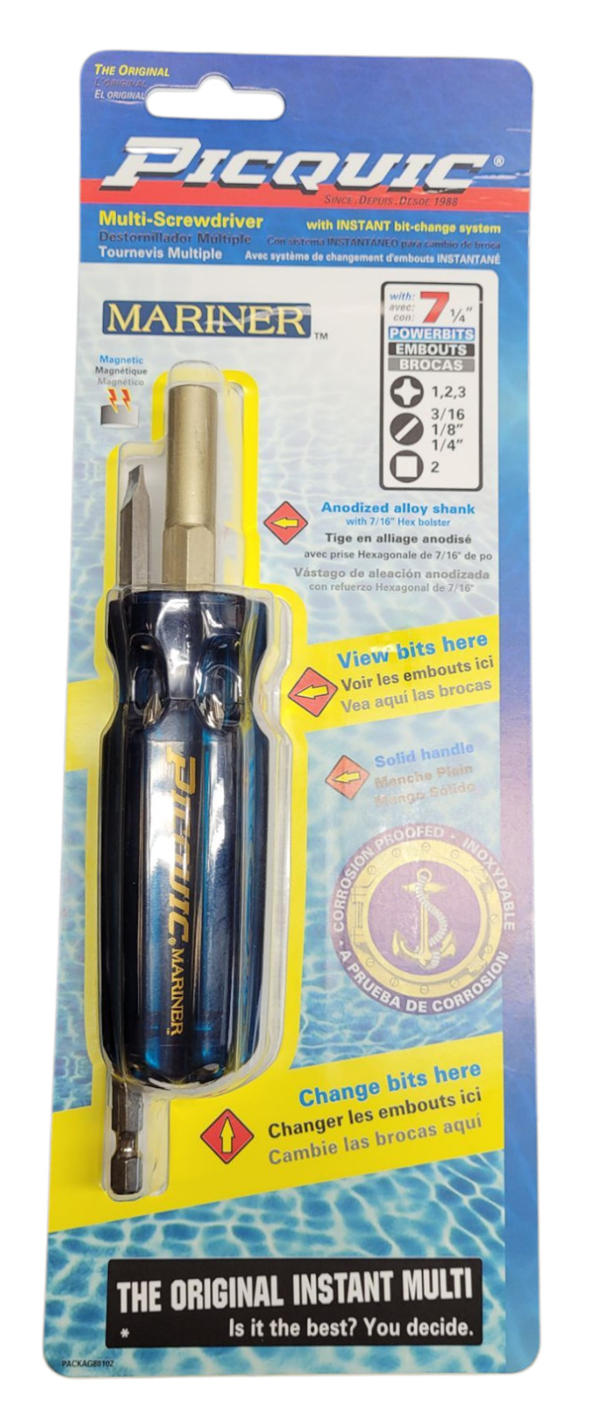 Picquic Mariner Multi Screwdriver Marine Corrosion Resistant 88102