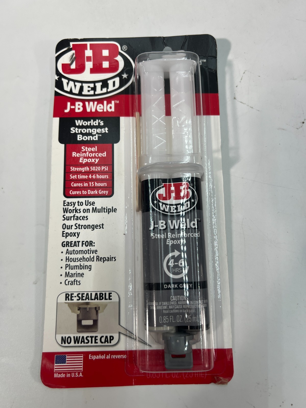 JB WELD 50165 Original Cold Weld 2-Part Epoxy Syringe