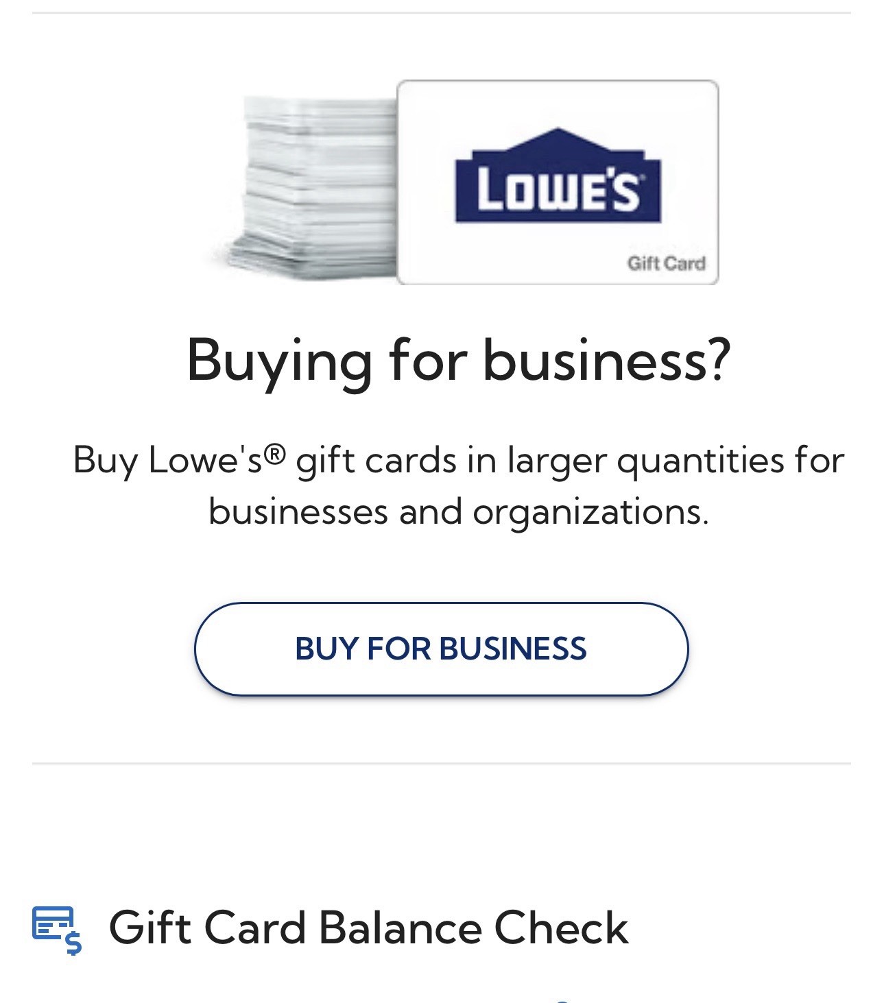 DIGITAL - lowe's gift card