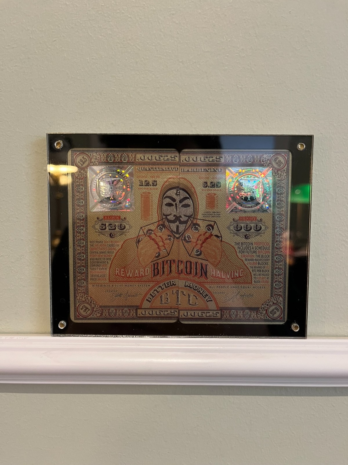 2020 ColdKey "Third Bitcoin Block" Halving Physical Wallet Trio