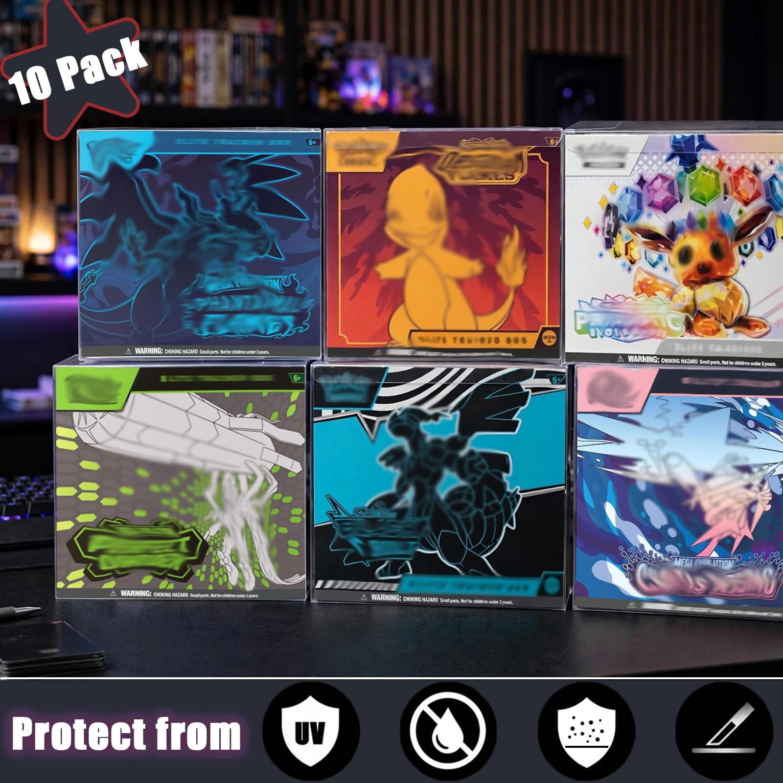 ETB Protector Case, Suitable for Elite Trainer Box (10 Pack)
