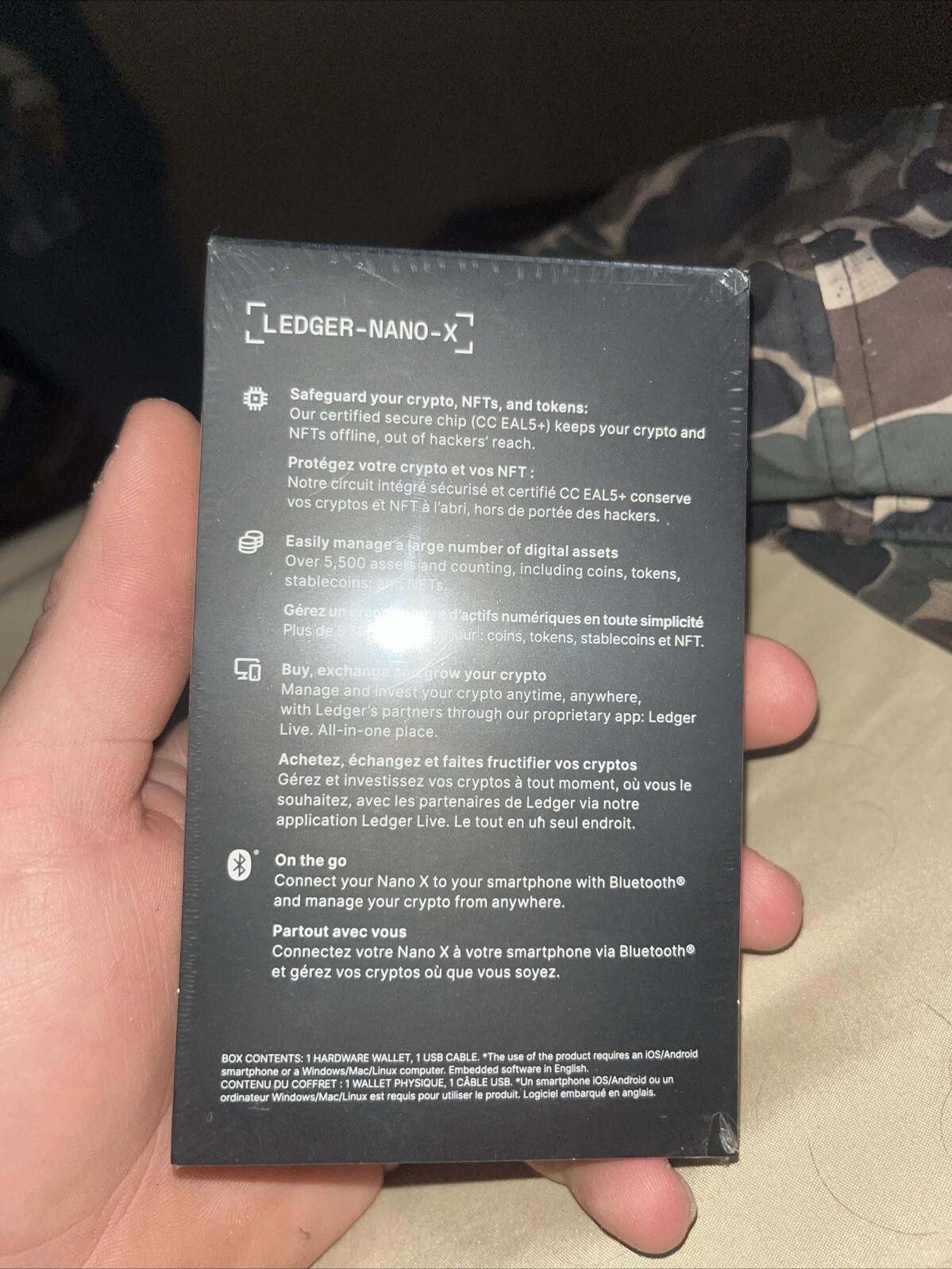 Ledger Nano X - Cryptocurrency Bluetooth Hardware Wallet Sealed New