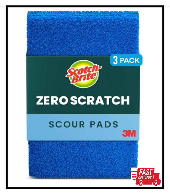 Scotch-Brite Non-Scratch Scour Pads, 3 Pads