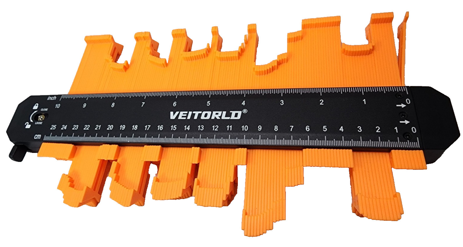 VEITORLD Contour Gauge Profile Tool (10+5 Inch) Shape Duplicator