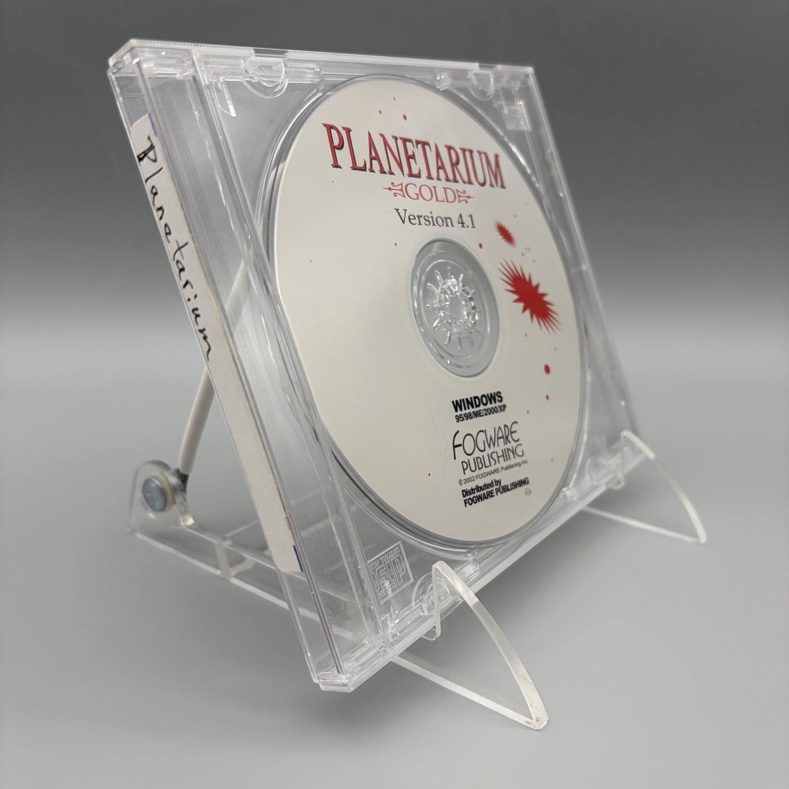 Vintage Planetarium Gold Version 4.1 Software CD 2002 Windows Fogware Publishing