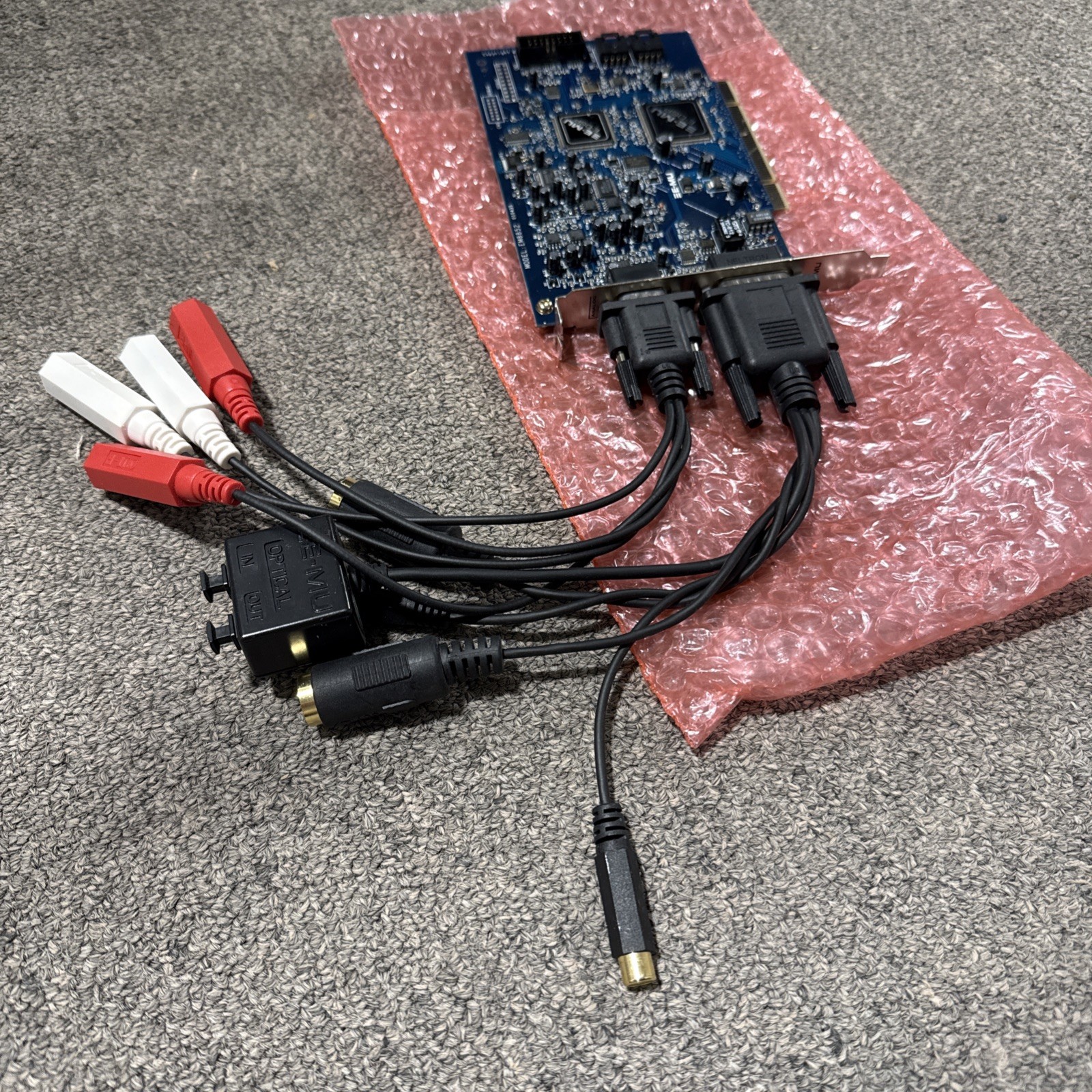 E-MU 0404 PCI Sound and MIDI, Model EM8852, includes all original cables