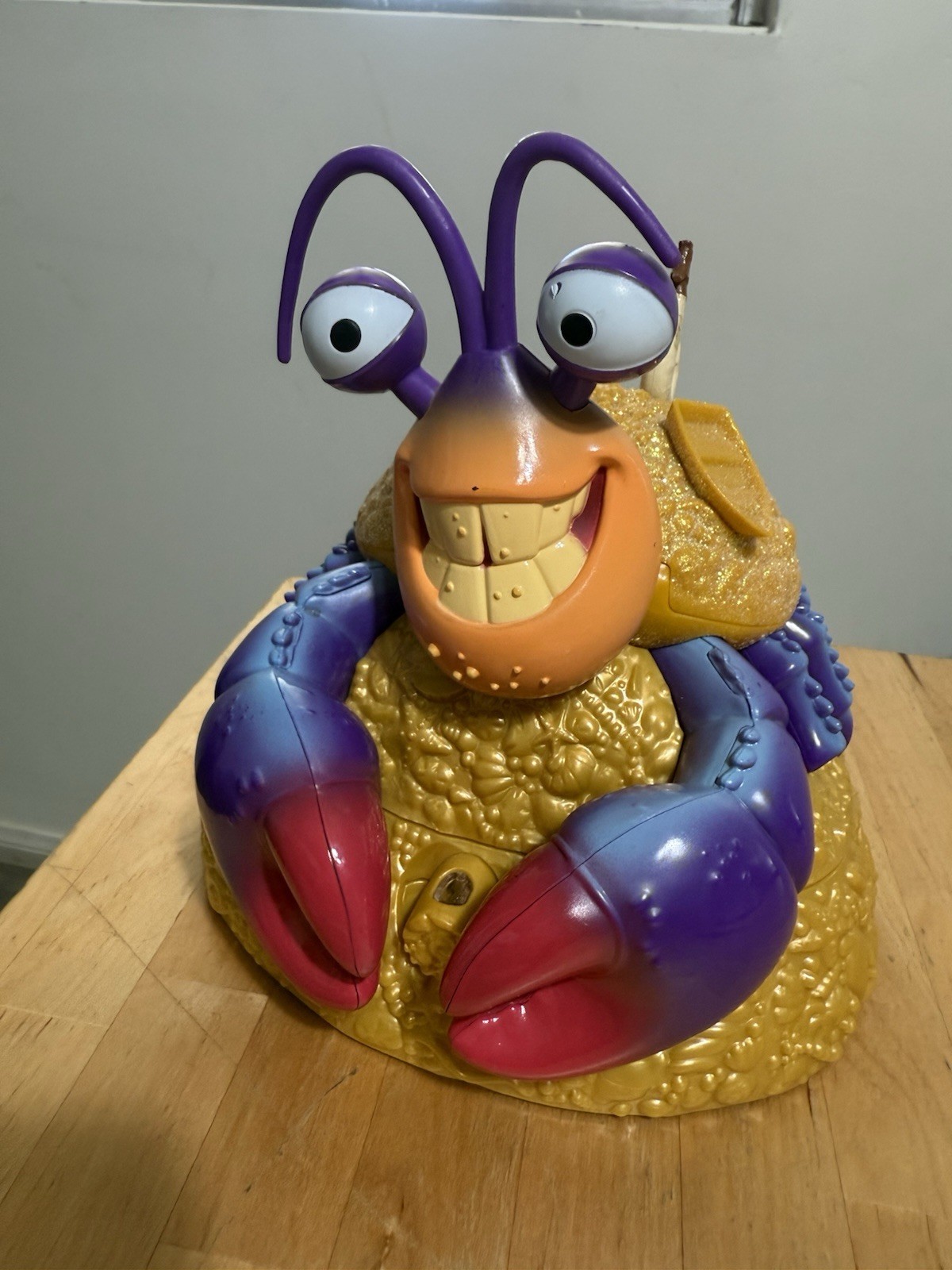 Disney Moana Tamatoa Jewelry Box Crab Singing Shiny Sparkle Figurine WORKS