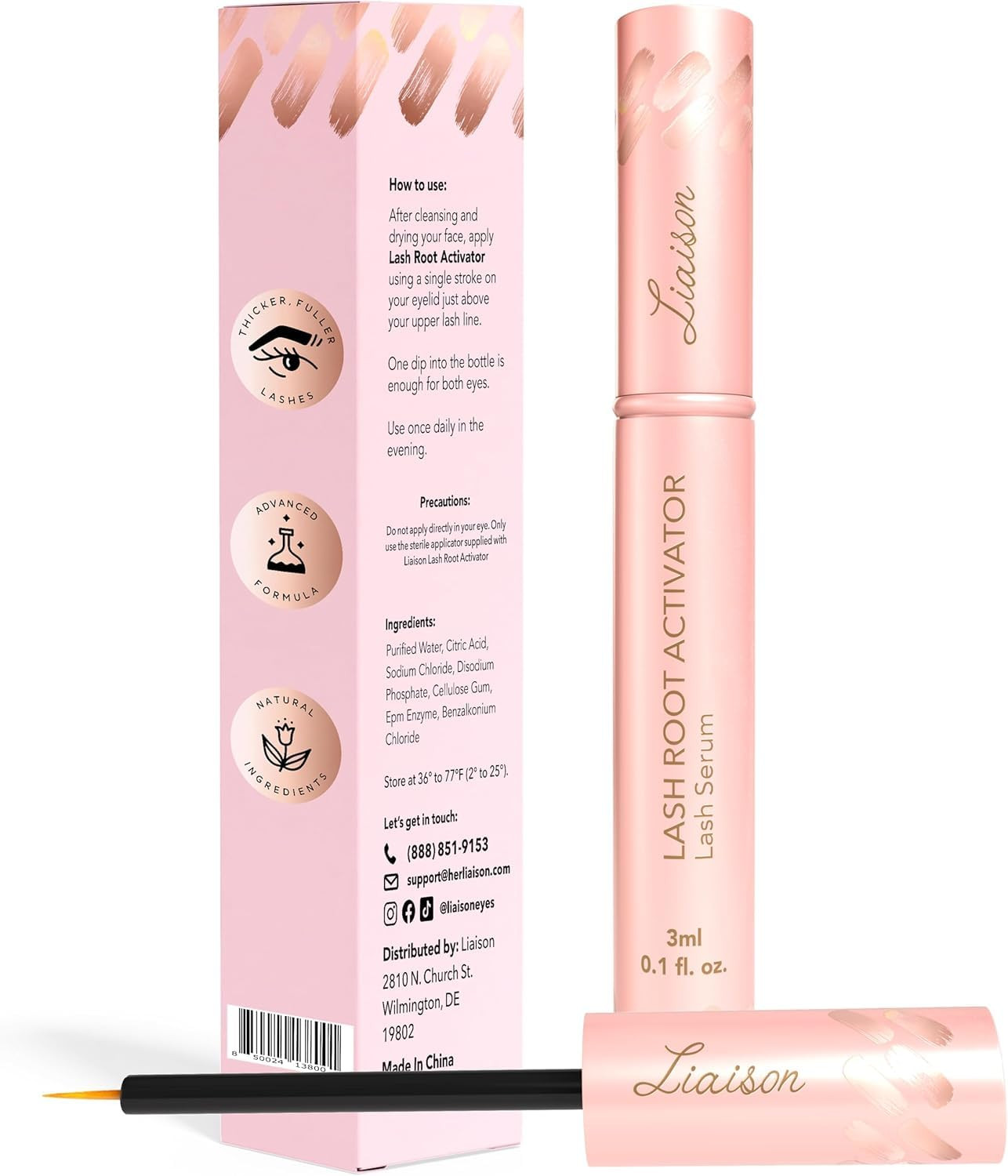 Eyelash Growth Serum (3Ml) Premium Eyelash Boosting Serum for Thickness, Stro...