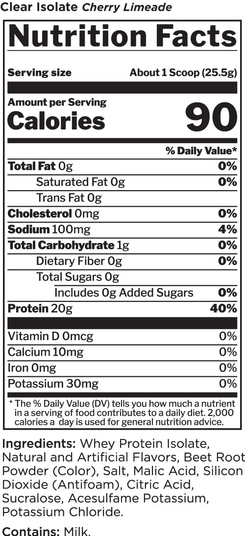 RULE ONE PROTEINS R1 CLEAR ISOLATE Refreshing Whey Electrolytes 27 Servings