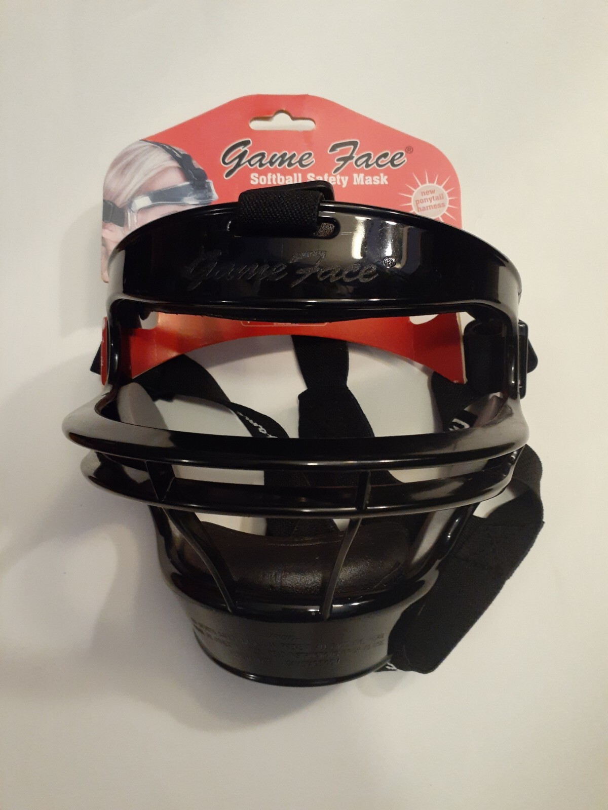 Game face softball safety mask black- M