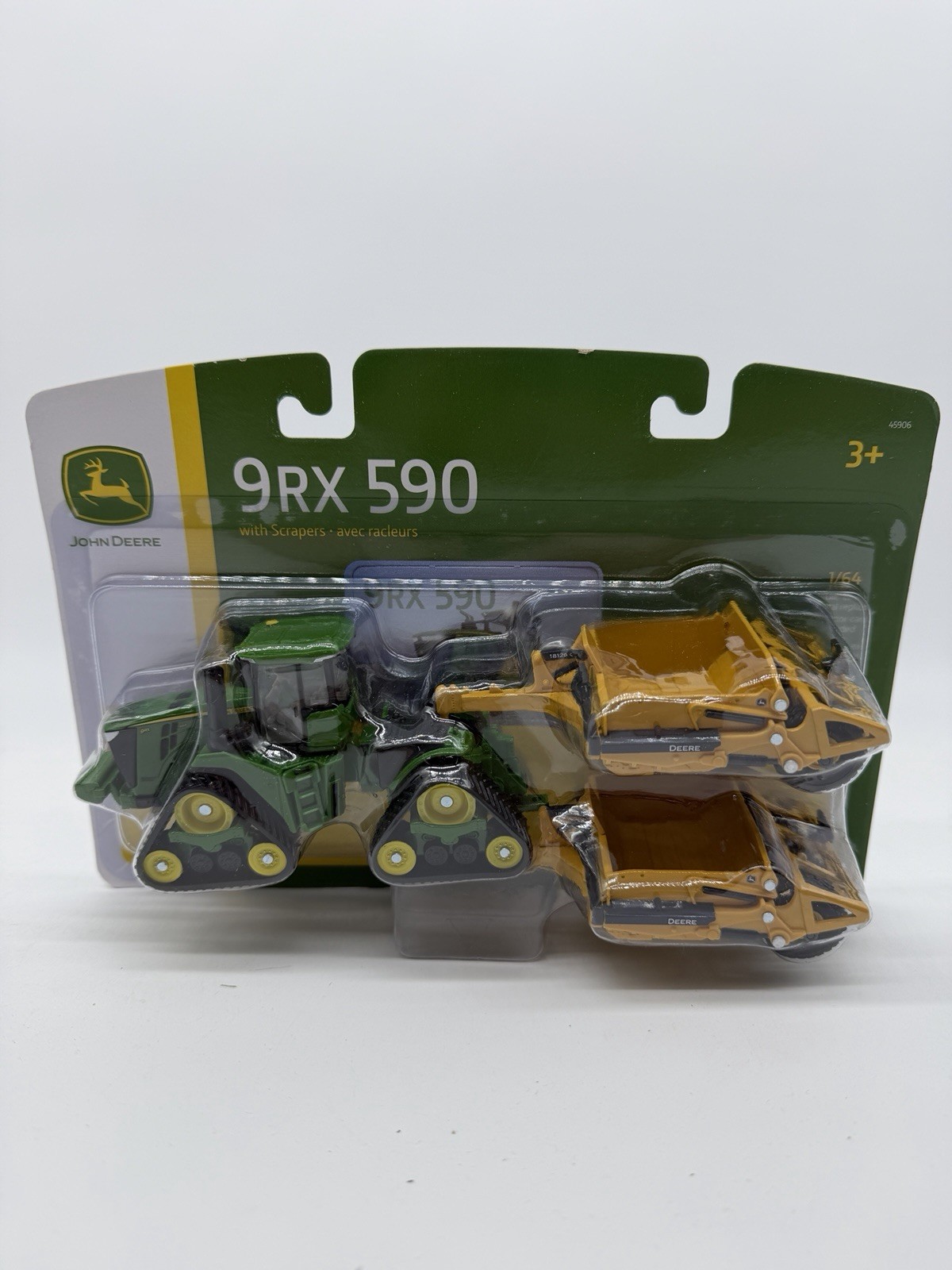 NEW John Deere ERTL 1/64 9RX 590 with Dual Scrapers Die Cast Replica - LP84498