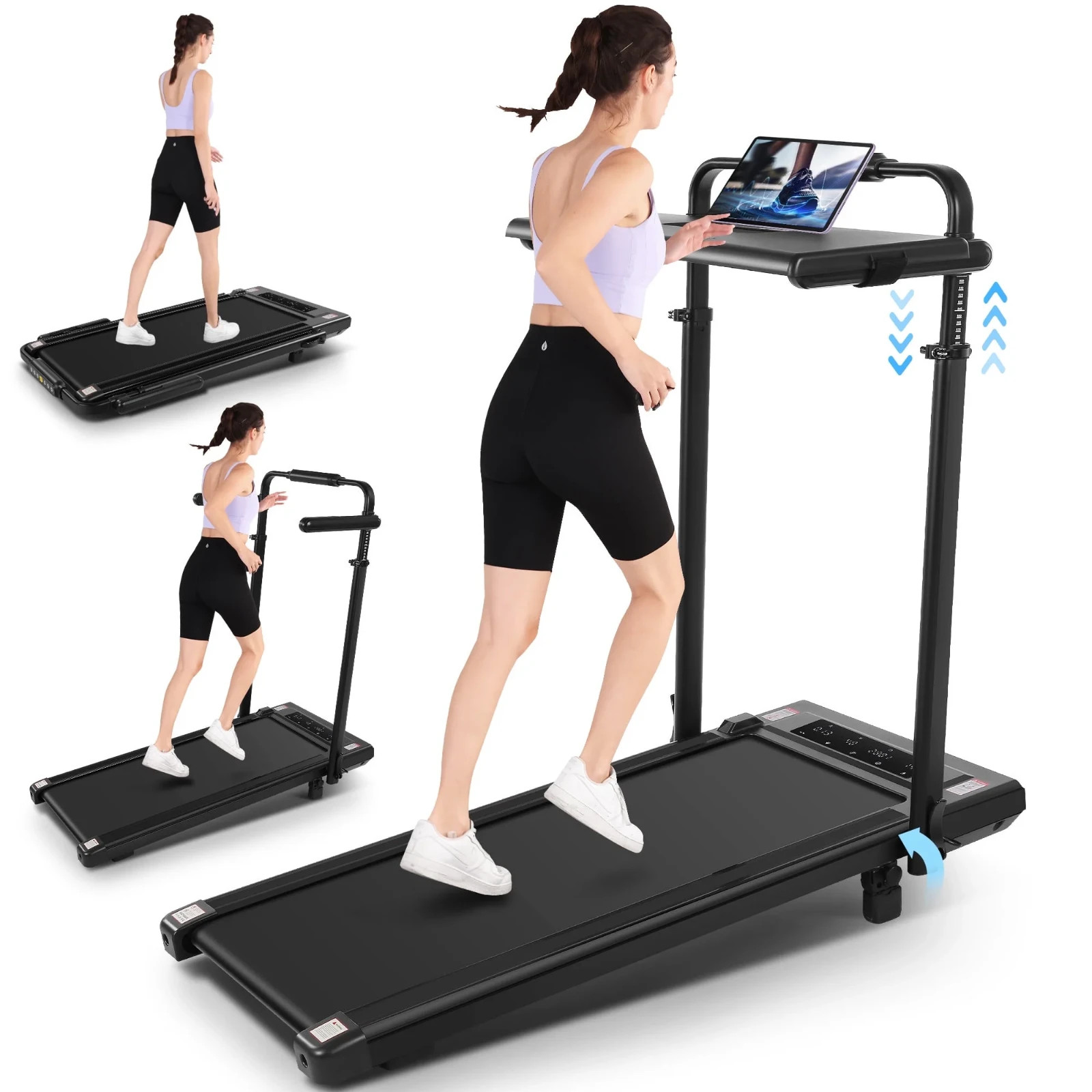 Treadmill with 12 programs Suitable for Home&Office Max 7.5MPH,Foadble Treadmill